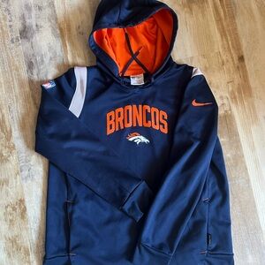Nike Navy and Orange Women's Sweater